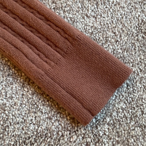 Abercrombie Mock Neck Mini Sweater Dress in Light Brown (S) - Picture 9 of 13